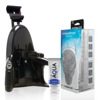 Fleshlight Go Masturbador Torque Ice + Lanzador Universal + Lubricante Aqua