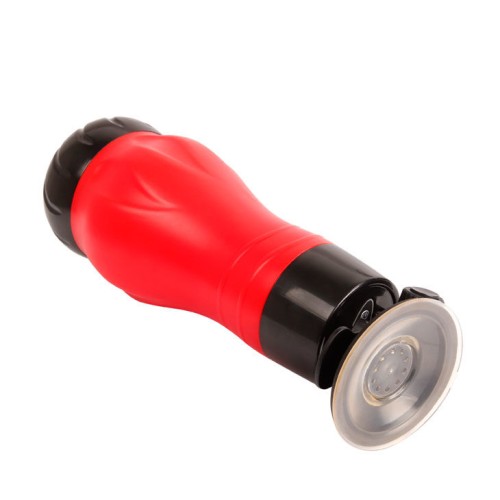 Flora Vagina Masturbator with Vibrator and Suction Base