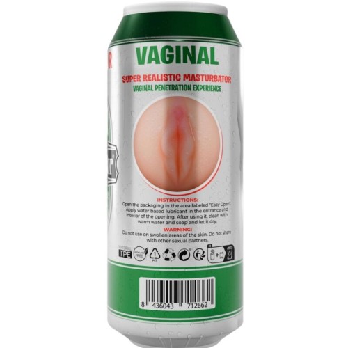 Masturbador Masculino Vagina Lata Cerveza