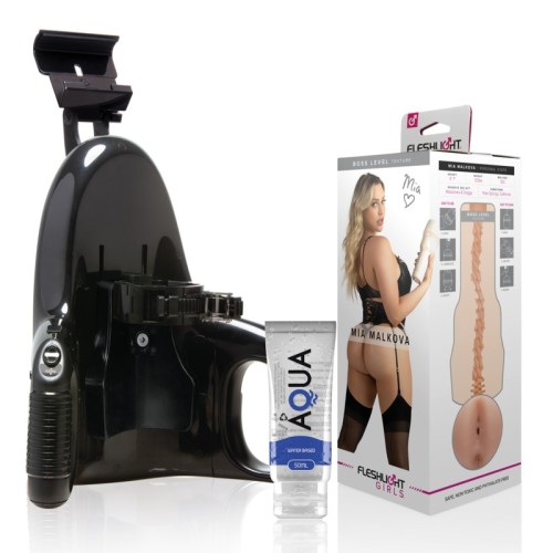 Fleshlight Mia Malkova Boss Level con Lanzamiento Universal y Lubricante