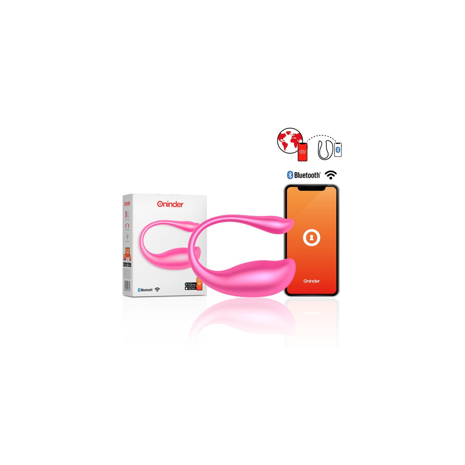 Nairobi Pink Vibrating Egg - App Controlled