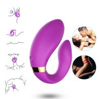 Armony Crescent Vibrador Pareja Control Remoto Violeta