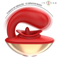 Intense Mariah U-Shape Vibrator & Stimulator Red