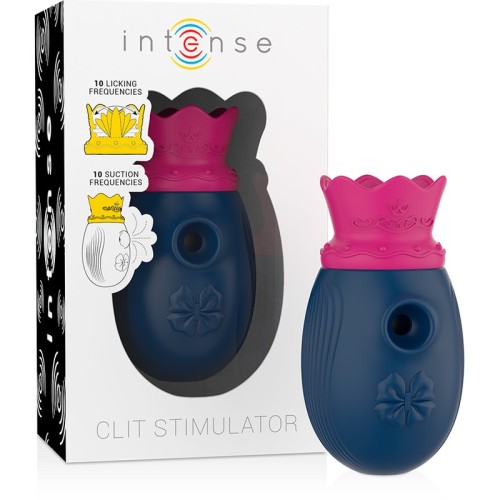 Intense 10 Modes Clitoral Suction and Licking Stimulator Blue