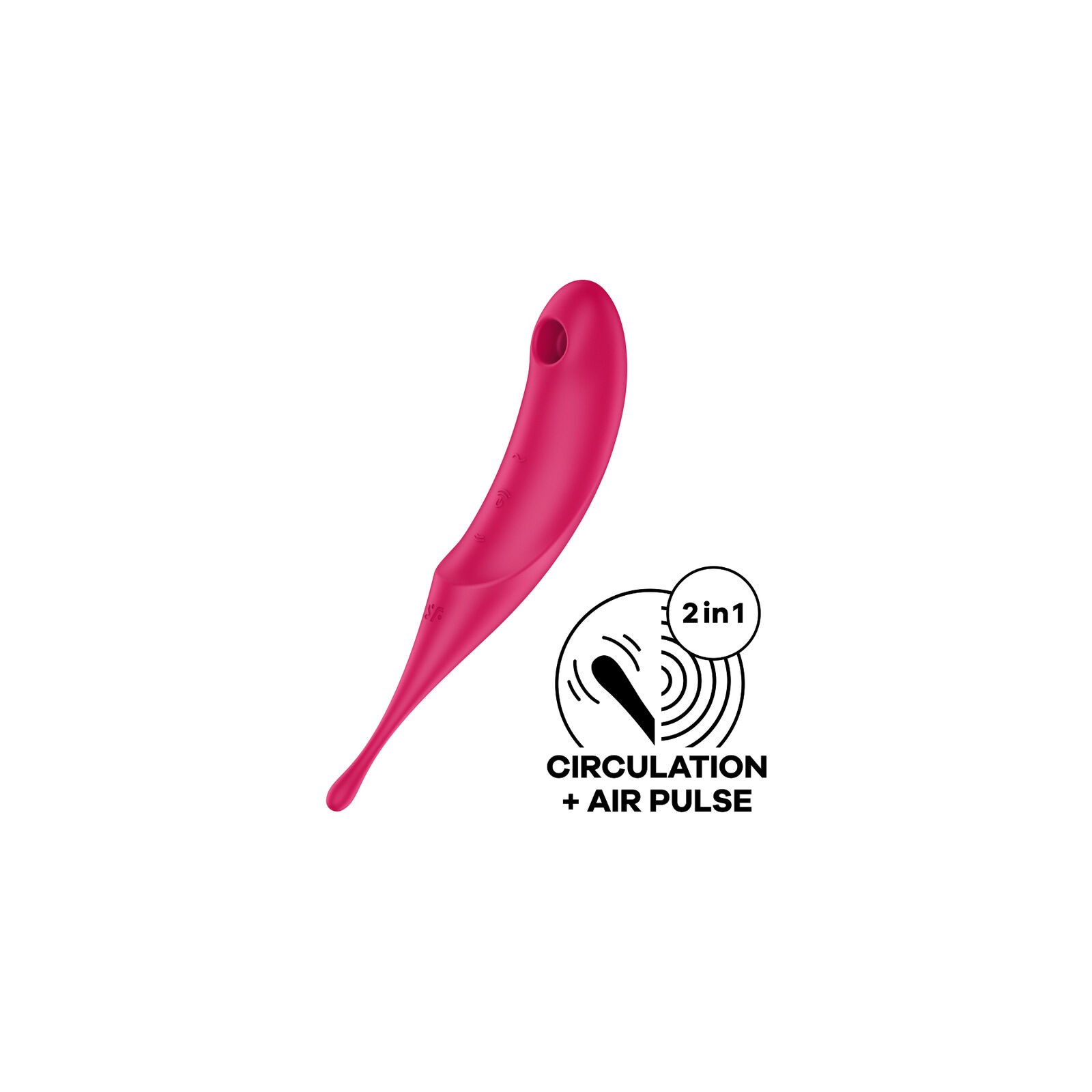 Satisfyer Twirling Pro Estimulador y Vibrador Rojo