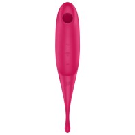 Satisfyer Twirling Pro Estimulador y Vibrador Rojo