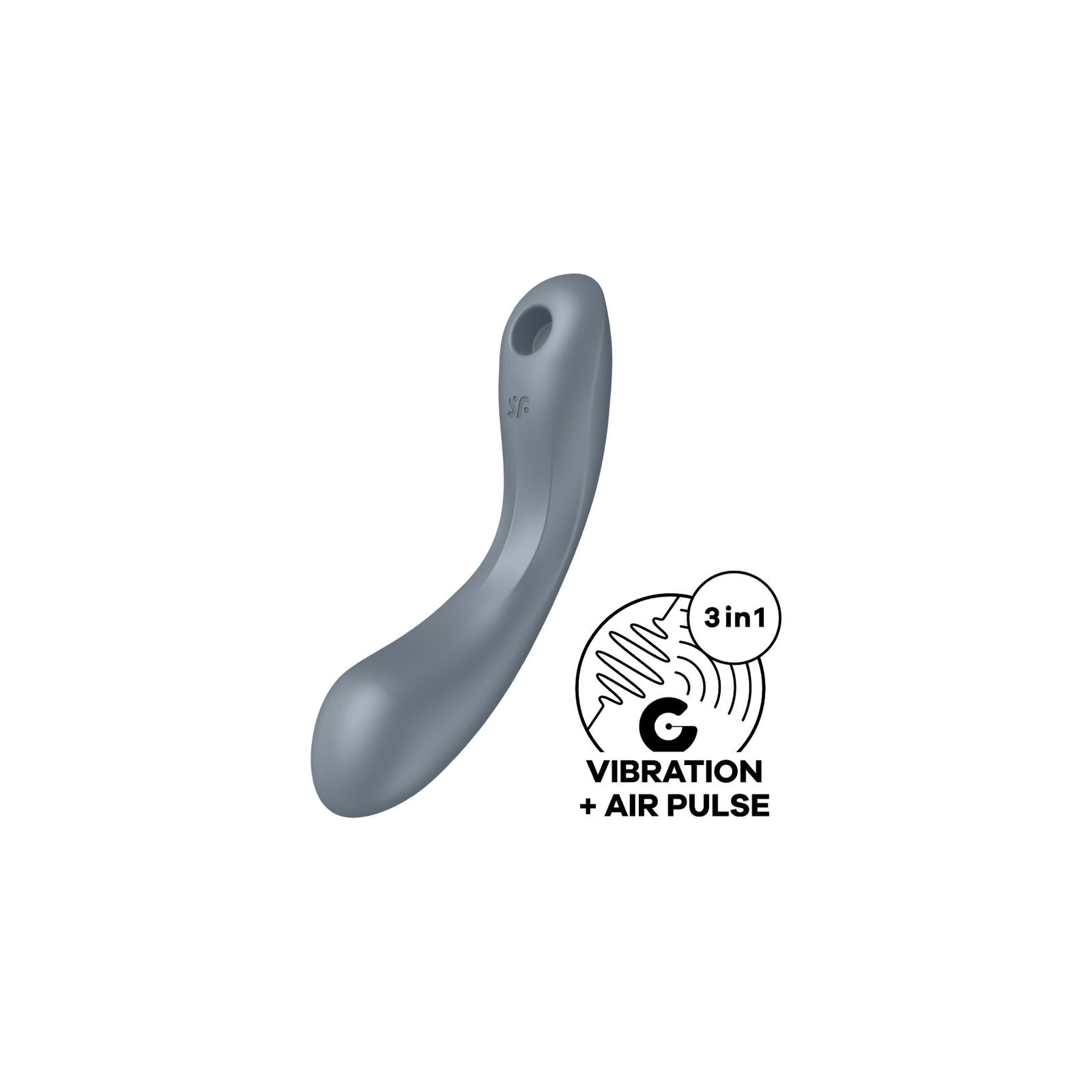 Satisfyer Curve Trinity 1 Air Pulse Vibration Gray