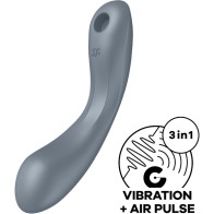 Satisfyer Curve Trinity 1 Air Pulse Vibration Gray