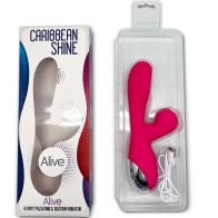 Caribbean Shine Vibrador & Succionador Fucsia