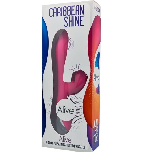 Caribbean Shine Vibrador & Succionador Fucsia