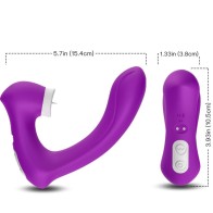 Armony - Secretkiss Estimulador Con Lengua Clitoris & Vibrador Curvo Violet