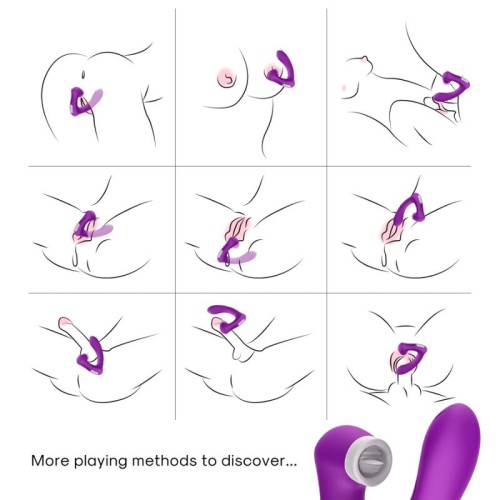 Armony - Secretkiss Clitoral Stimulator & Curved Vibrator Violet