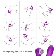 Armony - Secretkiss Clitoral Stimulator & Curved Vibrator Violet