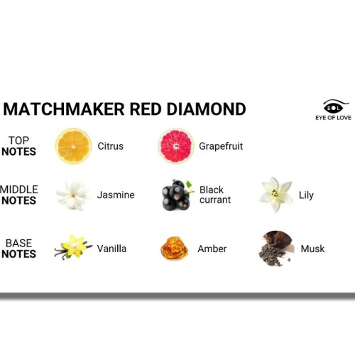 Matchmaker Perfume de Feromonas Diamante Rojo para Mujeres