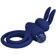 Pretty Love Darey Dual Ring Vibrator Rabbit Blue