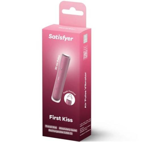 Satisfyer First Kiss Estimulador Clítoris Por Ondas Granate