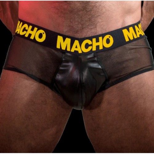 Brief Amarillo Macho MX24AN - Sensual y Transparente