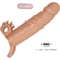 Connor Penis Sleeve with Clitoral Stimulator for Enhanced Pleasure