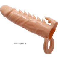 Emmit Penis Sleeve with Clitoral Stimulator for Enhanced Satisfaction