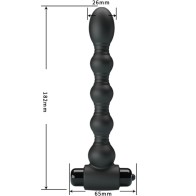 Lynn Anal Plug Silicone 10 Vibrations Black