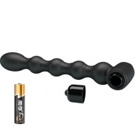 Lynn Plug Anal Silicona 10 Vibraciones Negro