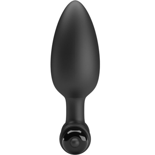 Vibra Butt Plug 2 Plug Anal 10 Vibraciones Negro