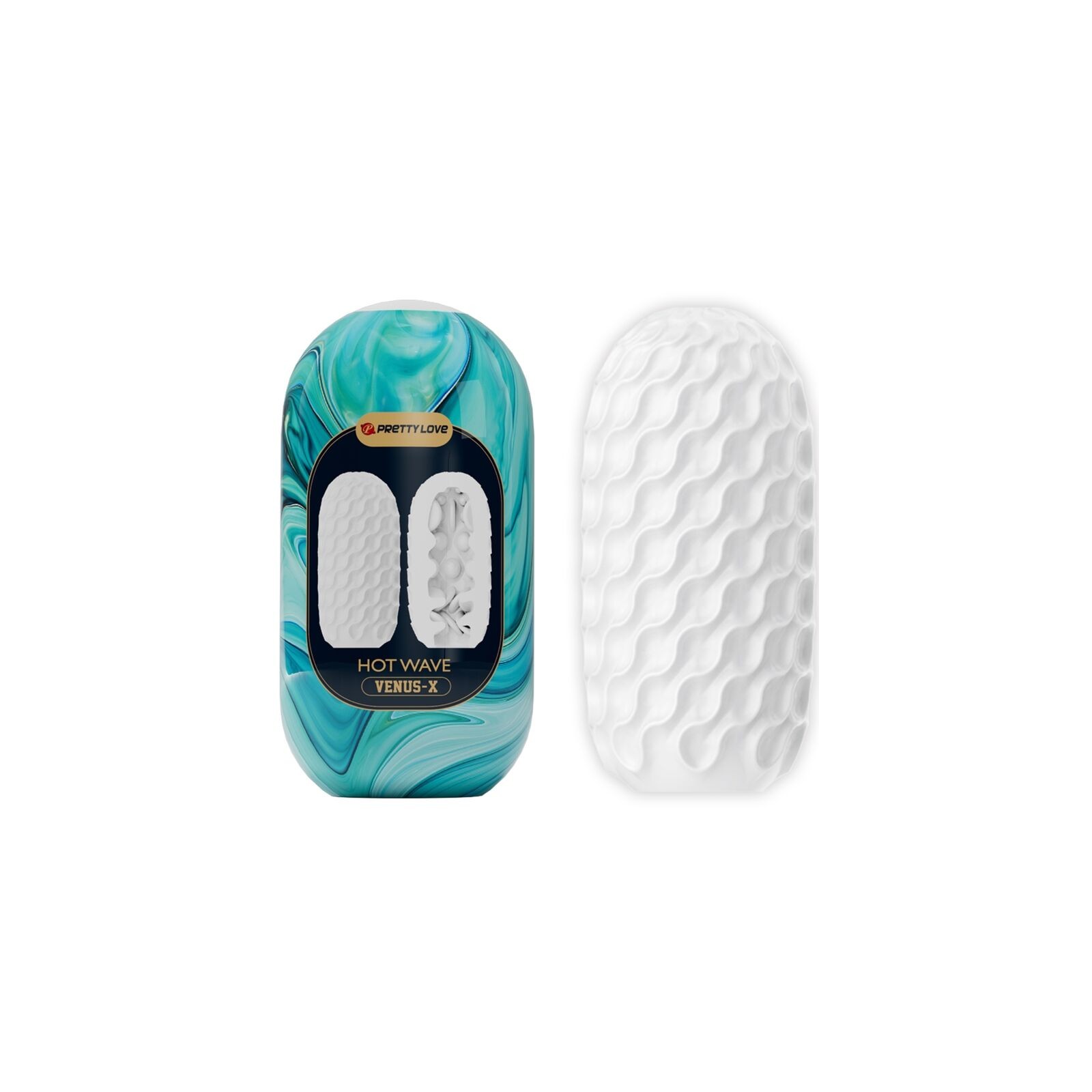 Hot Wave Masturbador Masculino Silicona Blanco