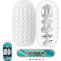 Hot Wave Masturbador Masculino Silicona Blanco