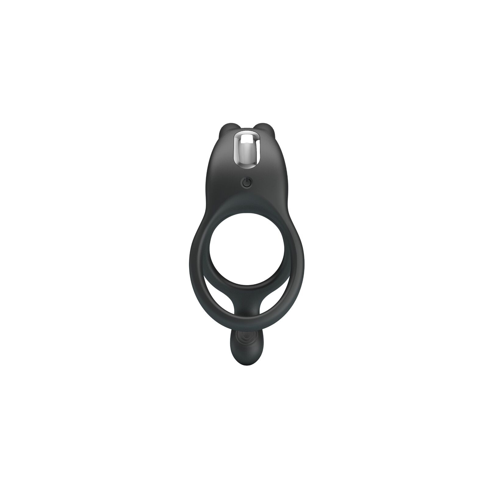 Seth Double Ring Vibrator Rabbit 7 Vibrations Black