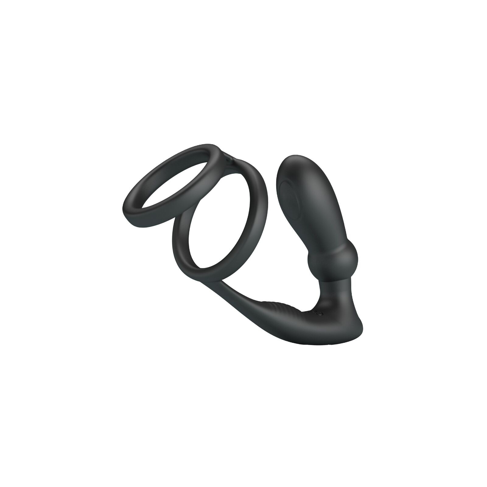 Emoni Anillo Pene + Plug Anal 12 Vibraciones Negro