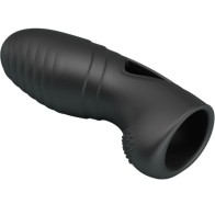 Alan Silicone Finger Vibrator Black