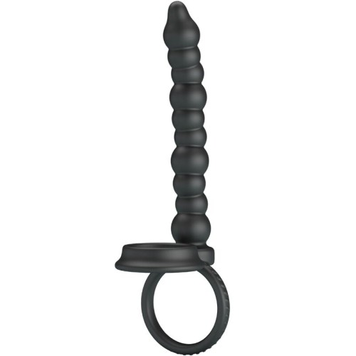 Dillion Double Penetration Ring Black