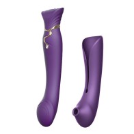 Queen Pulse Wave Clitoral Stimulator Purple