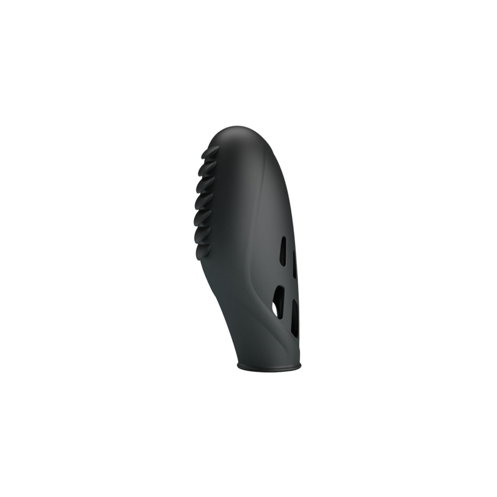 Vibrador De Dedo Silicona Negro Gilo