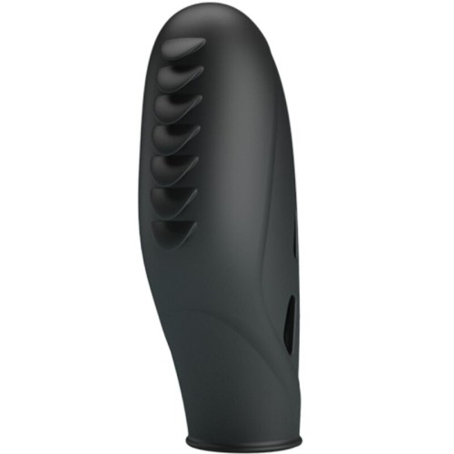 Vibrador De Dedo Silicona Negro Gilo