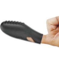 Vibrador De Dedo Silicona Negro Gilo