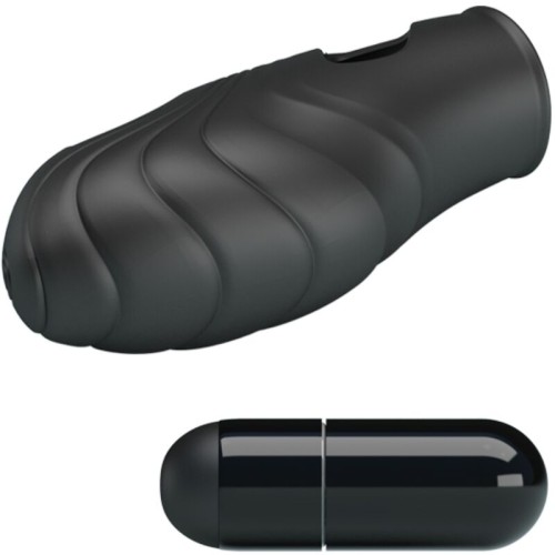 Vibrador De Dedo Silicona Negro Lich