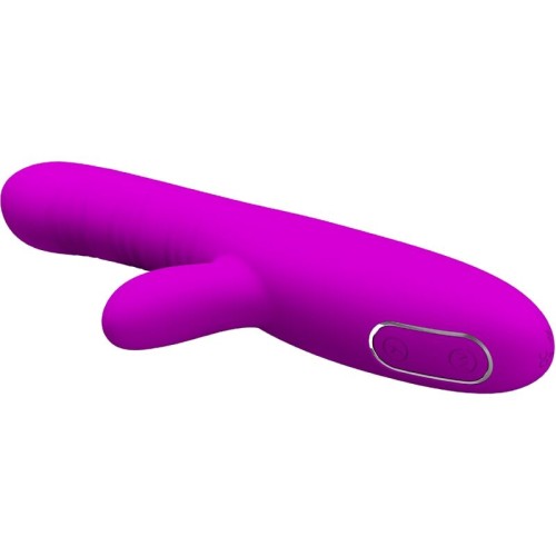 Angelique Multifunction Vibrator with Clitoral Stimulator Purple