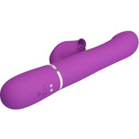 Vibrador & Estimulador Multifunción 4 en 1 Morado