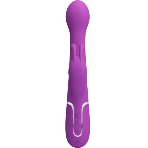 Vibrador Rabbit Multifunción 3 en 1 Dejon Morado