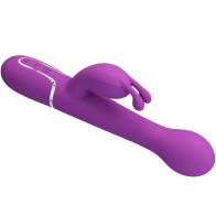 Vibrador Rabbit Multifunción 3 en 1 Dejon Morado