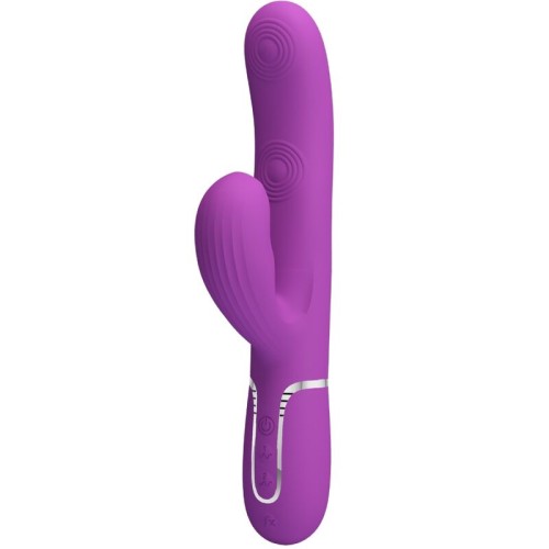 Vibrador Rabbit Multifunción 3 en 1 Perlita Morado