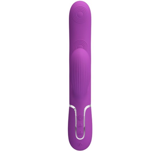 Vibrador Rabbit Multifunción 3 en 1 Perlita Morado