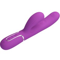 Vibrador Rabbit Multifunción 3 en 1 Perlita Morado