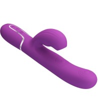 Vibrador Rabbit Multifunción 3 en 1 Perlita Morado