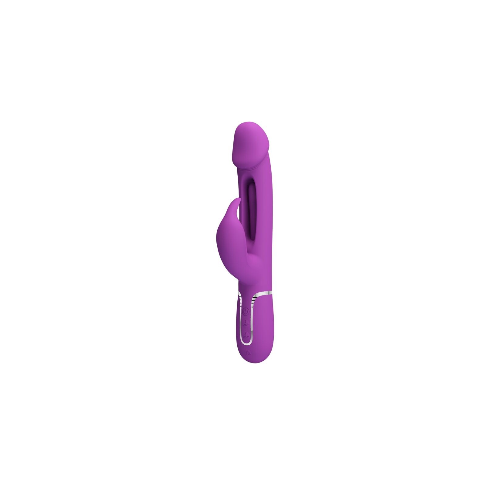 Vibrador Rabbit Multifunción 3 en 1 Kampas Morado