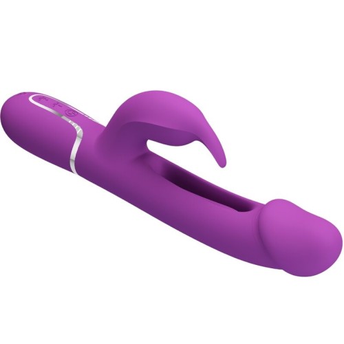 Vibrador Rabbit Multifunción 3 en 1 Kampas Morado