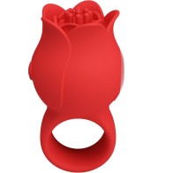 Jae Finger Vibrator Rose Shape 10 Vibrations Red