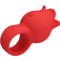 Jae Finger Vibrator Rose Shape 10 Vibrations Red