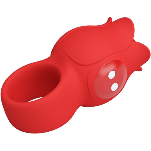 Jae Finger Vibrator Rose Shape 10 Vibrations Red